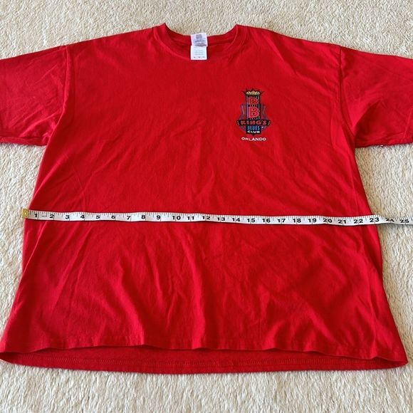 BB King blues club Orlando Florida short sleeve shirt red size XL - Picture 10 of 16